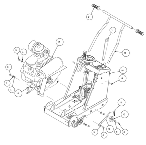 Section 02 Diagram and Parts List for MK-2424HSP 170955 MK Diamond Concrete Saw
